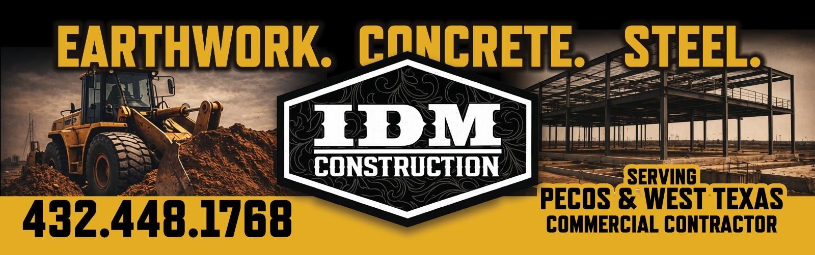 IDM Construction billboard